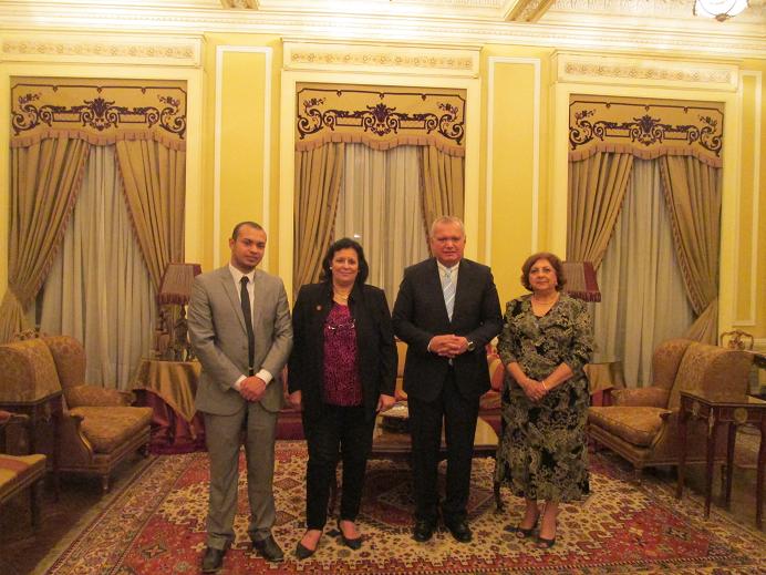 Former egyptian minister of foreign affairs Mohamed Elorabi 's meeting with Forum's Board Khaled Zaki forum'chairman of global affairs